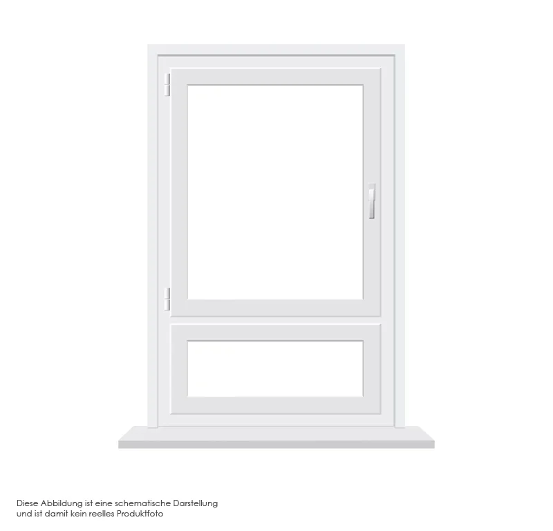 Alu Invisible 1-flügelig mit Unterlicht